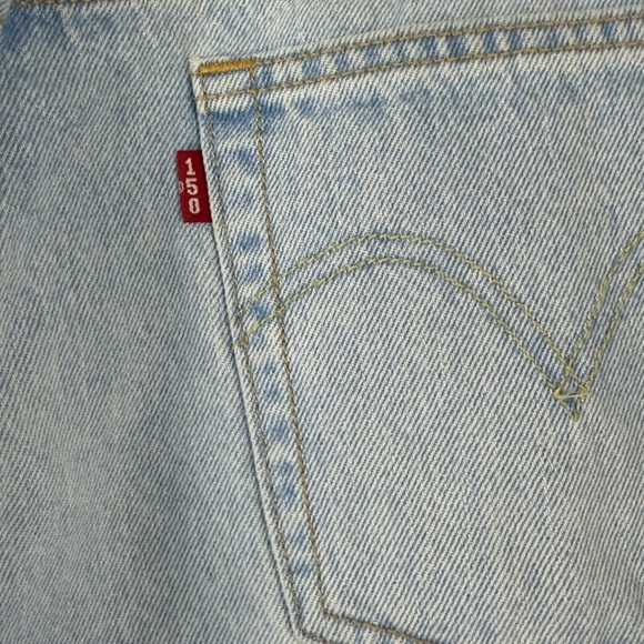 Levi’s 501 Original 150th Anniversary Light Floral Patch Jeans Size 33 - Picture 6 of 10